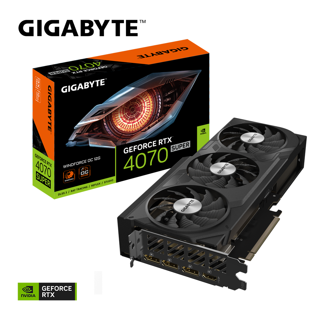 VGA Gigabyte RTX 4070 Super Windforce OC 12GB GDDR6X